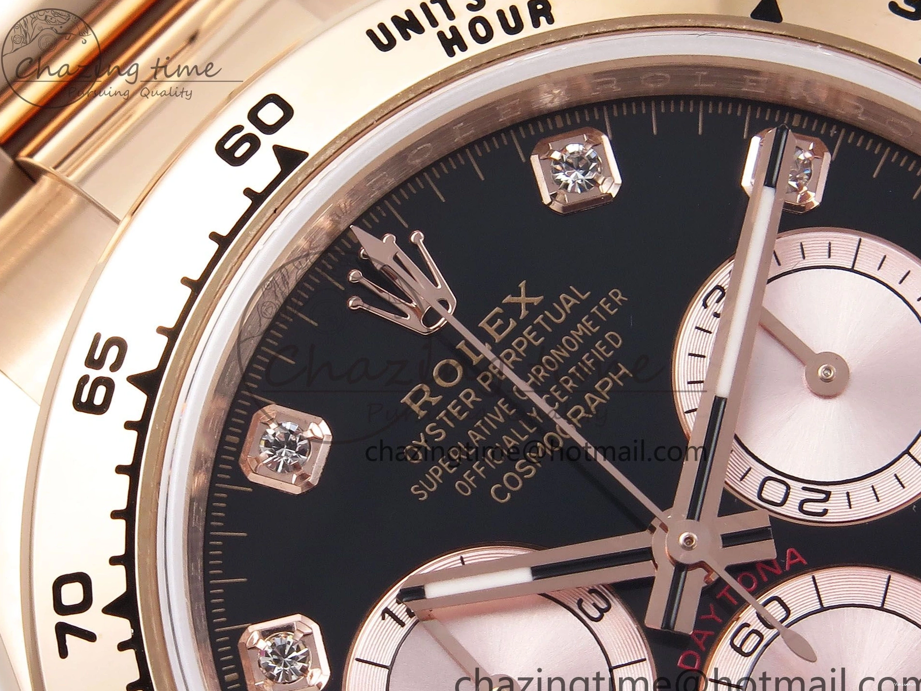 RG on Daytona 1:1 SH4131 Diamonds Edition Dial Black V5 Best 126505 QF Braclet RG 0507